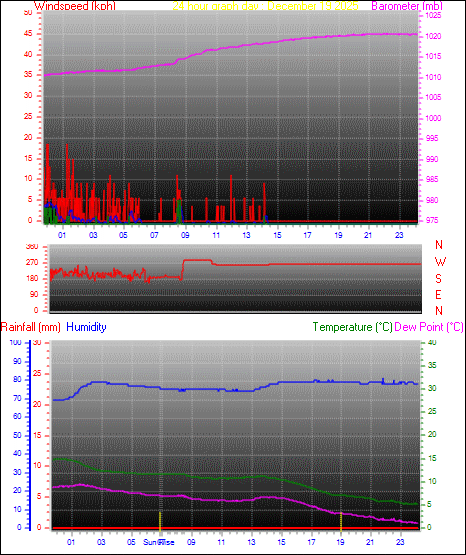 24 Hour Graph for Day 19
