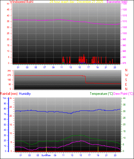 24 Hour Graph for Day 21