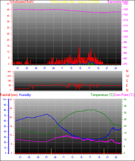 24 Hour Graph for Day 12
